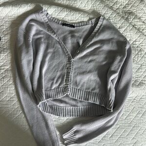 Brandy Melville Cropped Lilac Purple Sweater